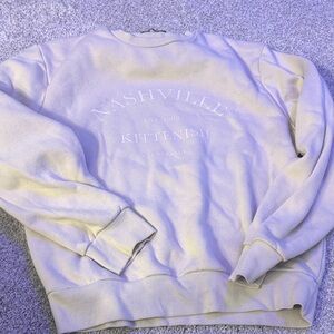 Kittenish Off-White Women's Crew Neck Sweater